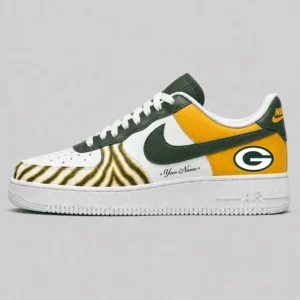 Limited Edition – Customized NFL Green Bay Packers Af1 Shoes