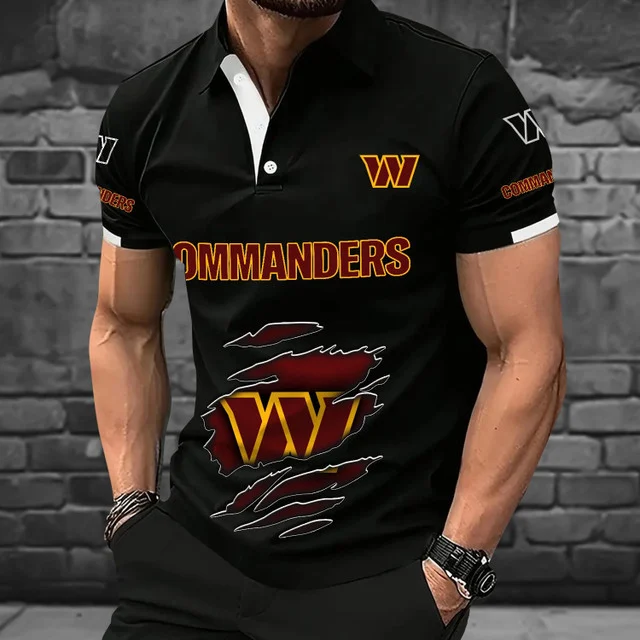 Limited Edition – Customized NFL Washington Commanders Polo Shirt - Image 2