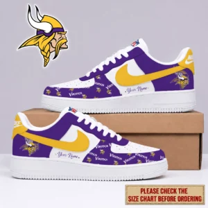 Limited Edition – Customized NFL Minnesota Vikings Af1 Shoes