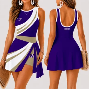 Limited Edition – Customized NCAA Washington Huskies Women’s Summer Skort Dress
