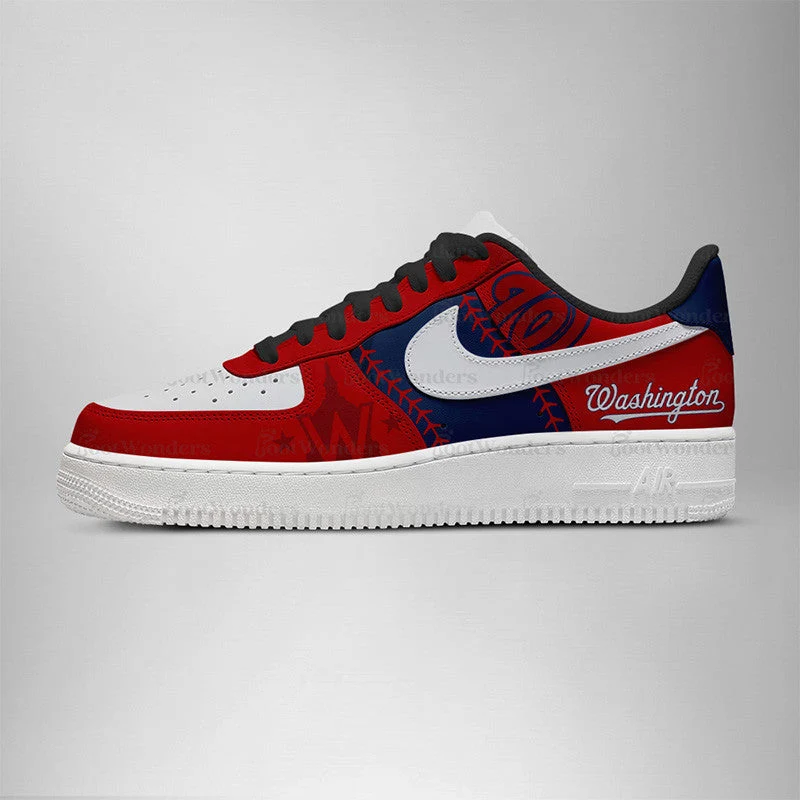 Limited Edition – Customized MLB Washington Nationals Air force 1 Shoes - Image 3