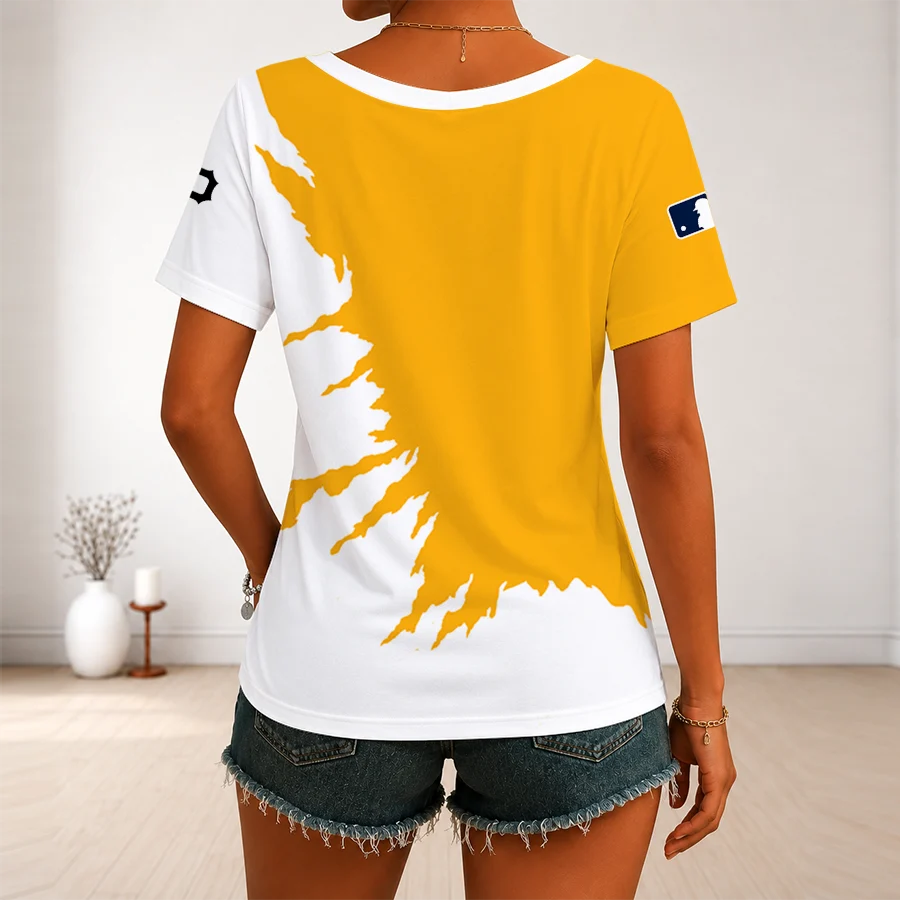 Limited Edition – Customized MLB Pittsburgh Pirates V-Neck Female Shirt - Image 2