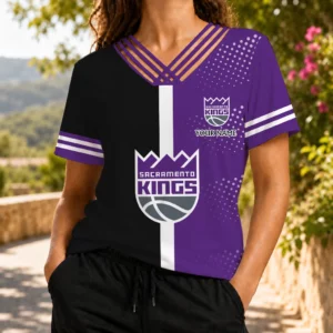 Limited Edition – Customized NBA Sacramento Kings V-Neck Shirt