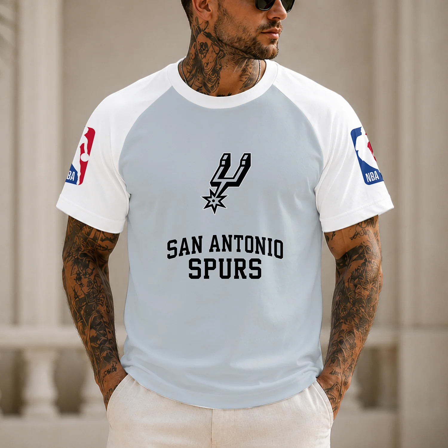 Limited Edition – Customized NBA San Antonio Spurs Raglan Tee
