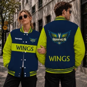 Limited Edition – Customized WNBA Dallas Wings Baseball Jacket, Satin Varsity Jacket