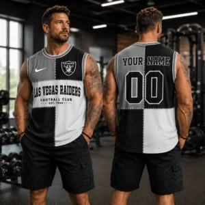 Limited Edition – Customized NFL Las Vegas Raiders Men’s Gym Shirt
