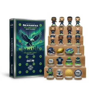 Seattle Seahawks 50th Anniversary Advent Calendar 2026 24 Day Christmas Countdown Him Gift