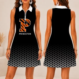 Limited Edition – Customized NCAA Princeton Tigers Women’s Zip Sleeveless Polo Dress