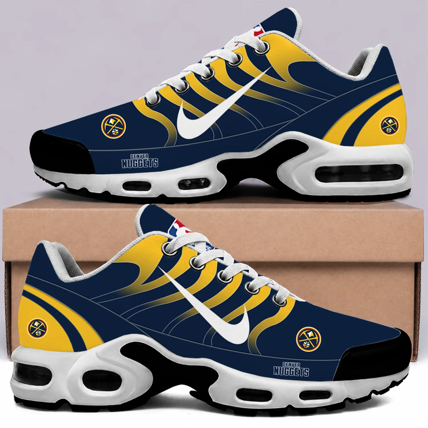Limited Edition – Customized NBA Denver Nuggets Air Max Plus Sneakers