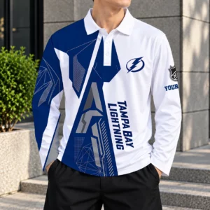 Limited Edition – Customized NHL Tampa Bay Lightning Men Long Sleeve Polo