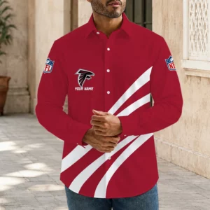 Limited Edition – Customized NFL Atlanta Falcons Men’s Long Sleeve Button-Up Shirt