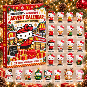 Hello Kitty x Mcdonald’s 2026 Christmas Advent Calendar Mcdonald’s Kitty Collab Xmas Gear