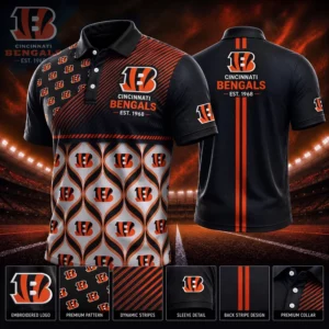 Limited Edition – Customized NFL Cincinnati Bengals Polo Shirt