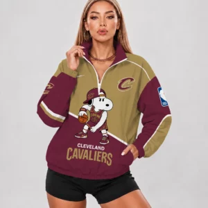 Limited Edition – Customized NBA Cleveland Cavaliers V-Neck Zipper Sweatshirt Jacket