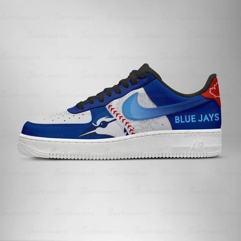 Limited Edition – Customized MLB Toronto Blue Jays Air force 1 Shoes - Image 3