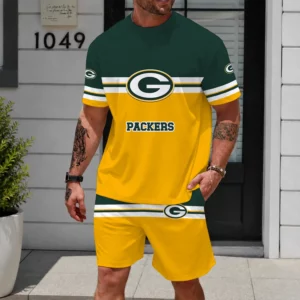 Limited Edition -customized NFL Green Bay Packers Unisex T-Shirt & Shorts Set