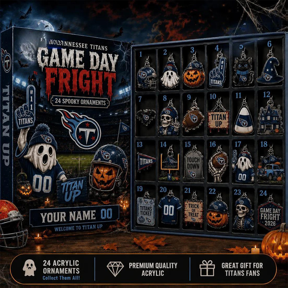 Tennessee Titans Halloween 2026 Advent Calendar Tennessee Titans Football Decor Gift Ideas