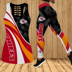 Limited Edition – Customized NFL Kansas City Chiefs Hollow Tank Top & Leggings Set