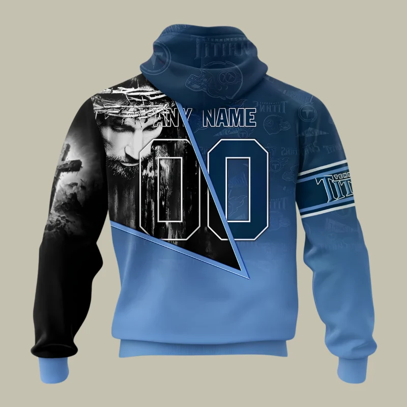 Limited Edition – Customized NFL Tennessee Titans God’s Blessing T-Shirt, Hoodie & Zip Hoodie - Image 3