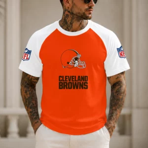 Limited Edition – Customized NFL Cleveland Browns Raglan Tee