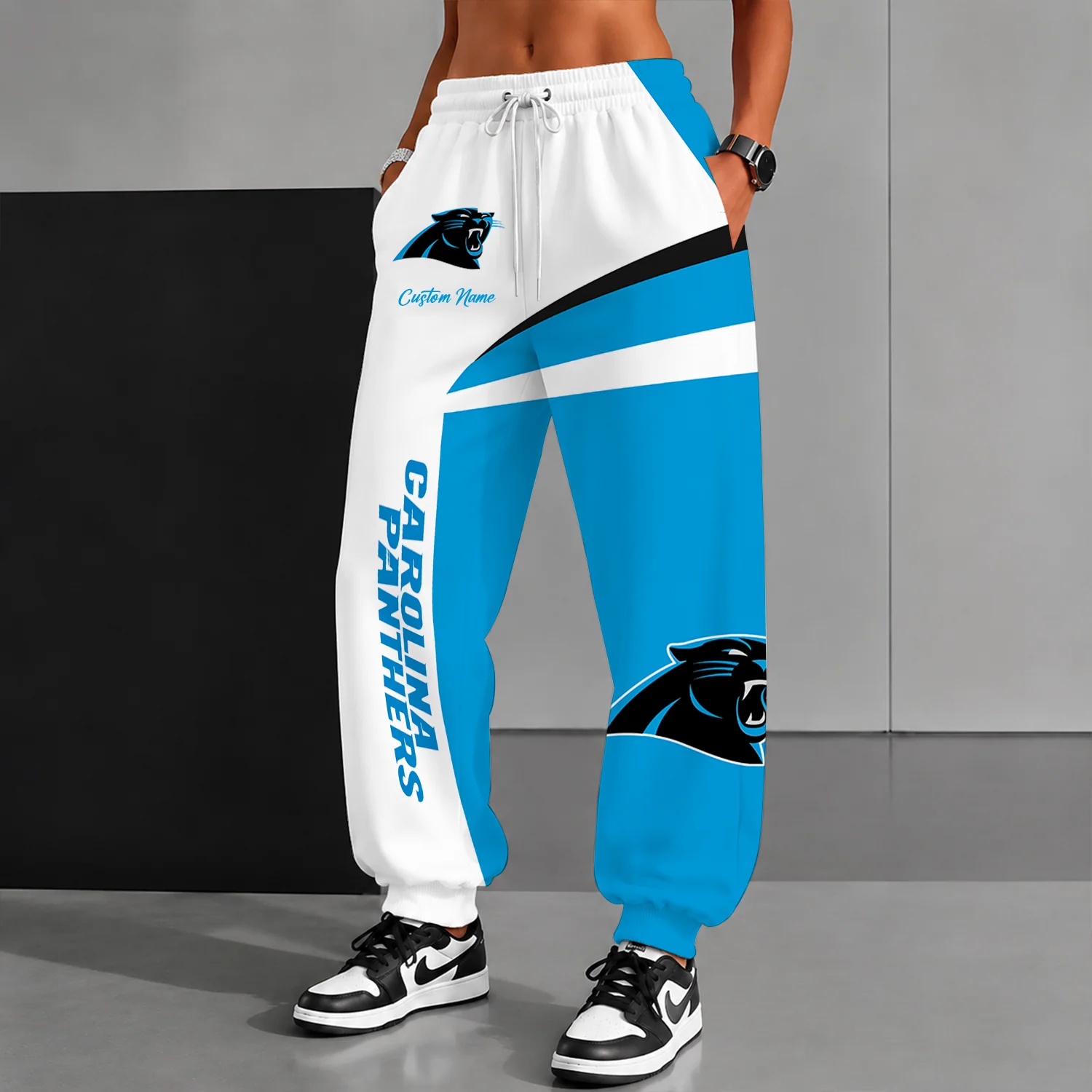 Limited Edition – Customized NFL Carolina Panthers Sweatpants - Image 2