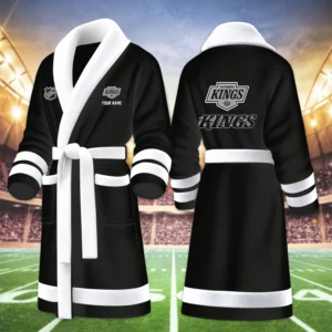 Limited Edition – Customized NHL Los Angeles Kings Multicolor Fleece Bathrobe