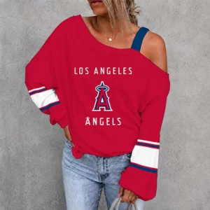Limited Edition – Customized MLB Los Angeles Angels Drop Shoulder Sweatshirt
