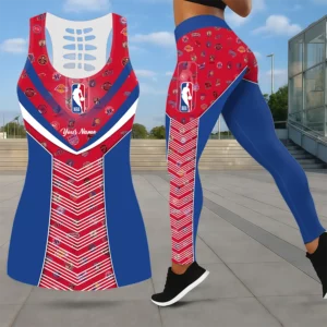 Limited Edition – Customized NBA All Teams Leggings & Hollow Tank Top Set