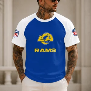 Limited Edition – Customized NFL Los Angeles Rams Raglan Tee