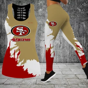 Limited Edition – Customized NFL San Francisco 49Ers Hollow Tank Top & Leggings Set