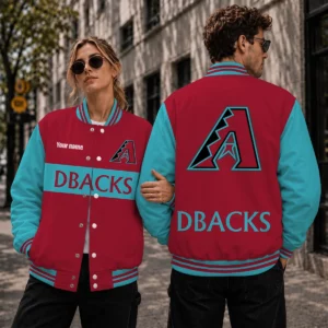 Limited Edition – Customized MLB Arizona Diamondbacks Satin Varsity & Baseball Jacket