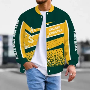 Limited Edition – Customized MLB Oakland Athletics Satin Varsity & Baseball Jacket