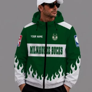 Limited Edition – Customized NBA Milwaukee Bucks Windbreaker Jacket
