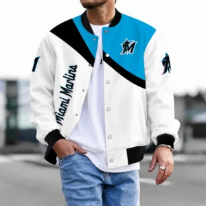 Limited Edition – Customized MLB Miami Marlins Satin Varsity & Baseball Jacket