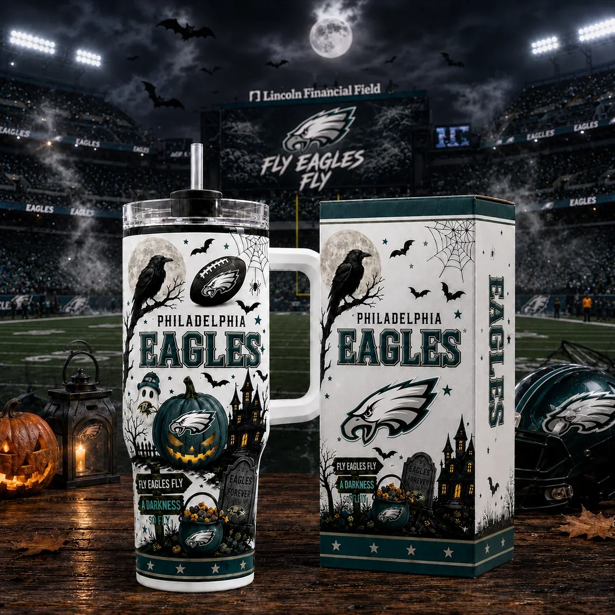 Limited Edition – Customized NFL Philadelphia Eagles Halloween 40Oz Tumbler
