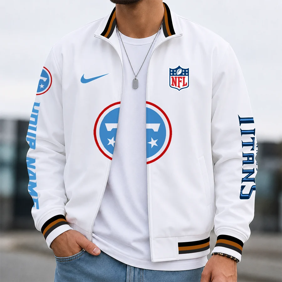 Limited Edition – Customized NFL Tennessee Titans Men’s Casual Jacket - Image 2