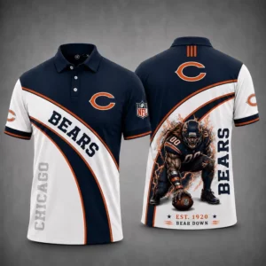 Limited Edition – Customized NFL Chicago Bears Polo Shirt