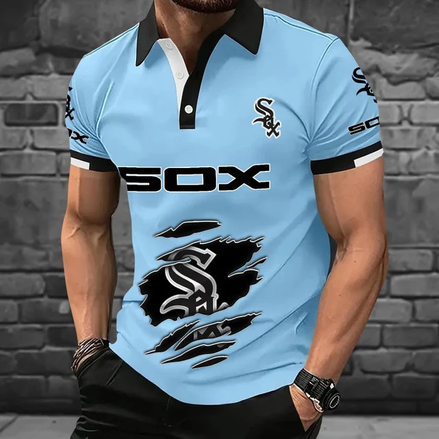 Limited Edition – Customized MLB Chicago White Sox Polo Shirt - Image 4