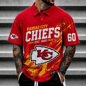 Limited Edition – Customized NFL Kansas City Chiefs Polo Shirt