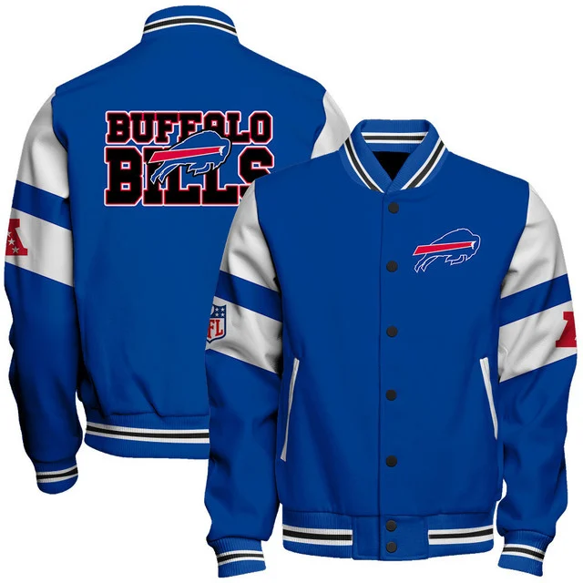 Limited Edition – Customized NFL Buffalo Bills Satin Varsity & Baseball Jacket