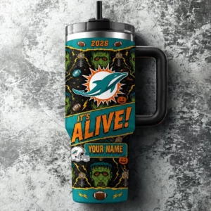 Limited Edition – Customized NFL Miami Dolphins Halloween 40Oz Tumbler