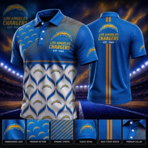 Limited Edition – Customized NFL Los Angeles Chargers Polo Shirt