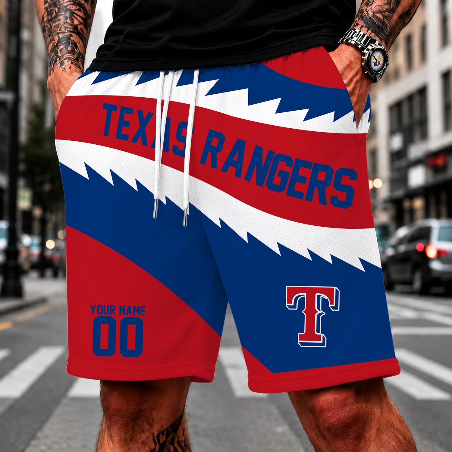 Limited Edition – Customized MLB Texas Rangers Short Pants