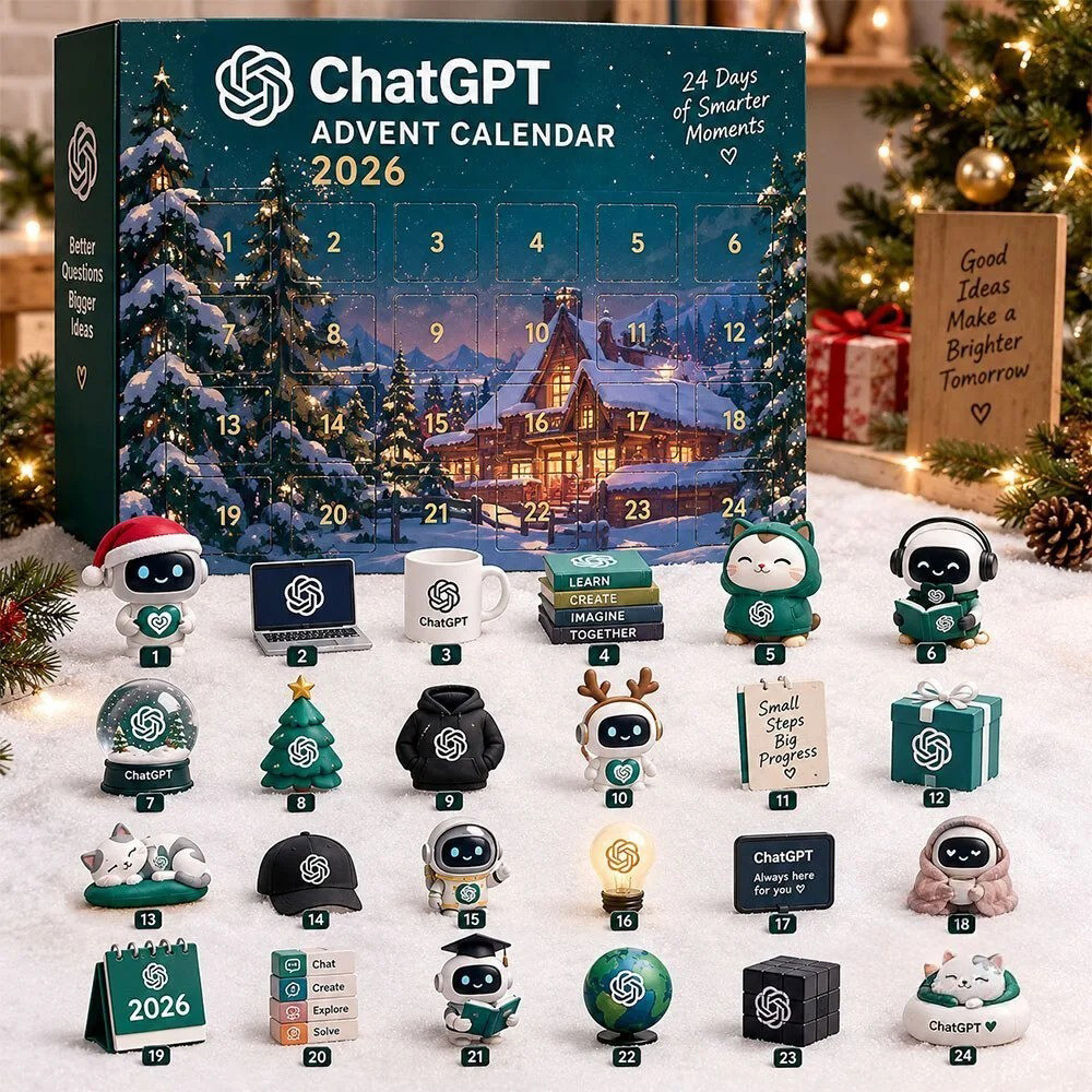 ChatGPT Advent Calendar 2026 24 Days Of Smarter Moments Countdown Toys Gift
