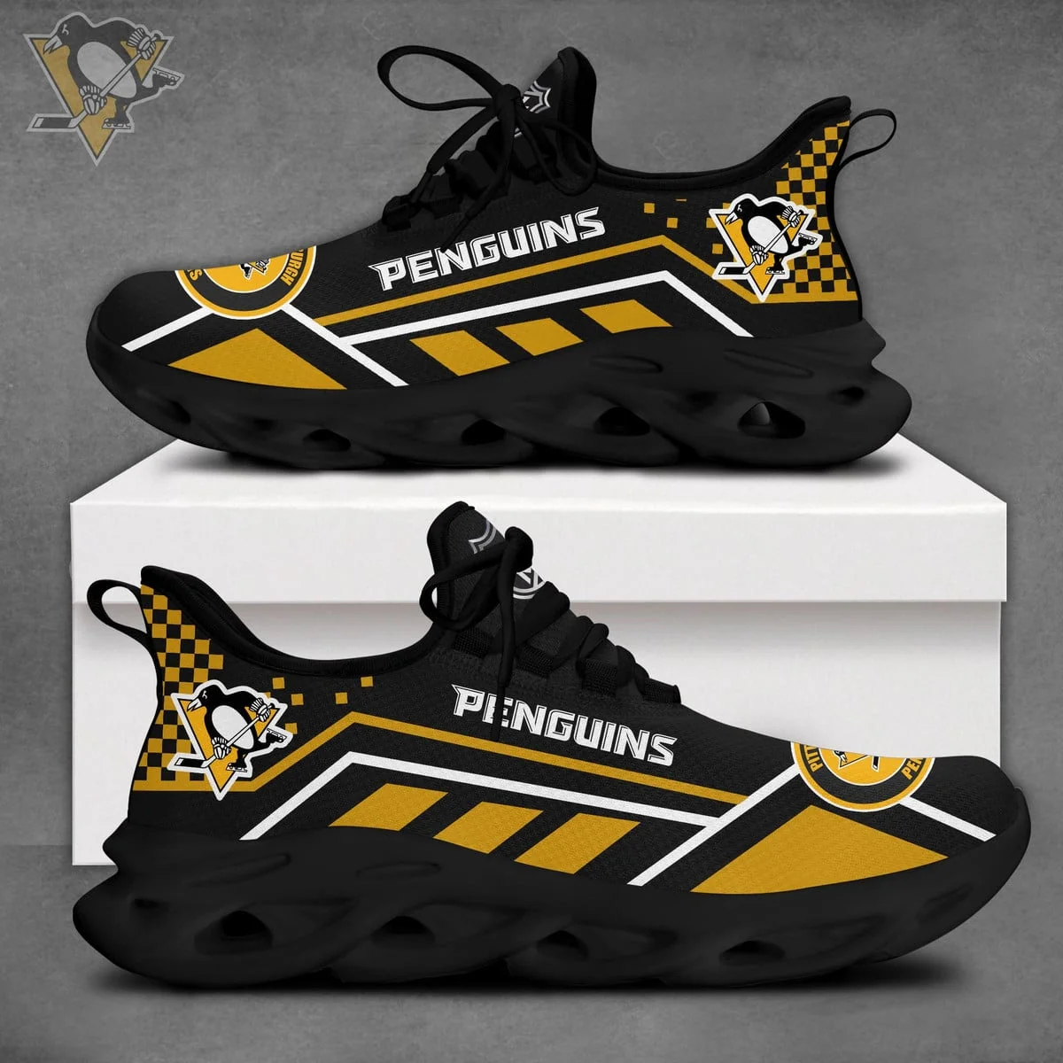 Limited Edition – Customized NHL Pittsburgh Penguins Max Soul Sneakers