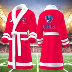 Limited Edition – Customized MLS FC Dallas Fleece Bathrobe