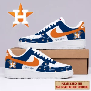 Limited Edition – Customized MLB Houston Astros Af1 Shoes