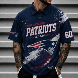 Limited Edition – Customized NFL New England Patriots Polo Shirt
