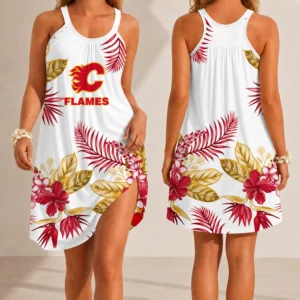 Limited Edition – Customized NHL Calgary Flames Camisole Dress