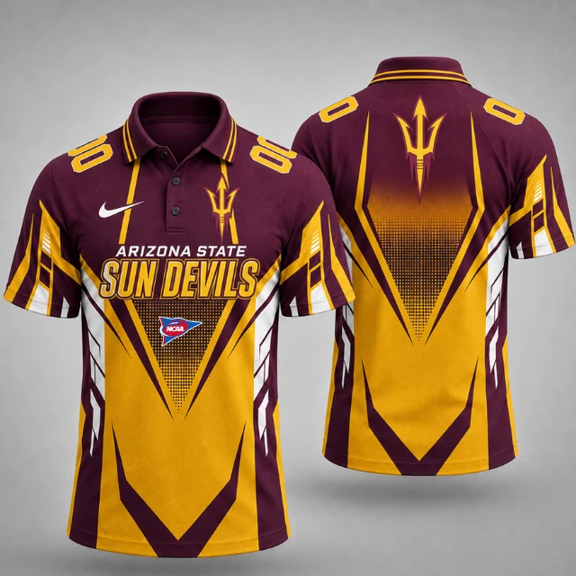 Limited Edition – Customized NCAA Arizona State Sun Devils Polo Shirt